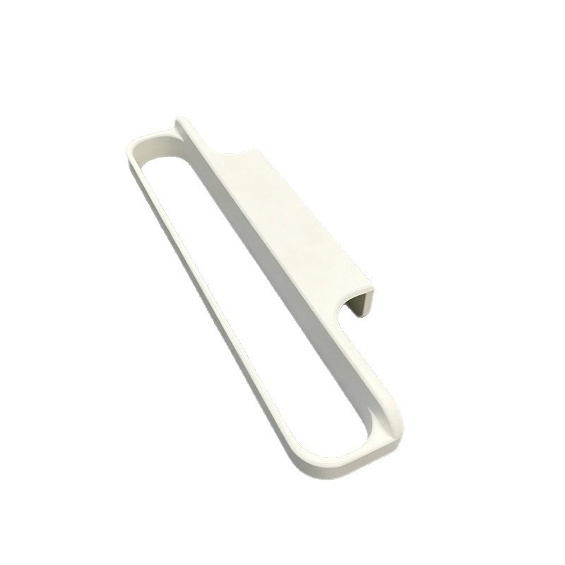 Unobstructed white cabinet towel rack catalogue view on a light background.