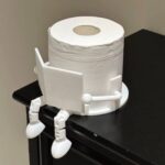 Tissue Holder Reading Newspaper Decorative Toilet Paper Holder