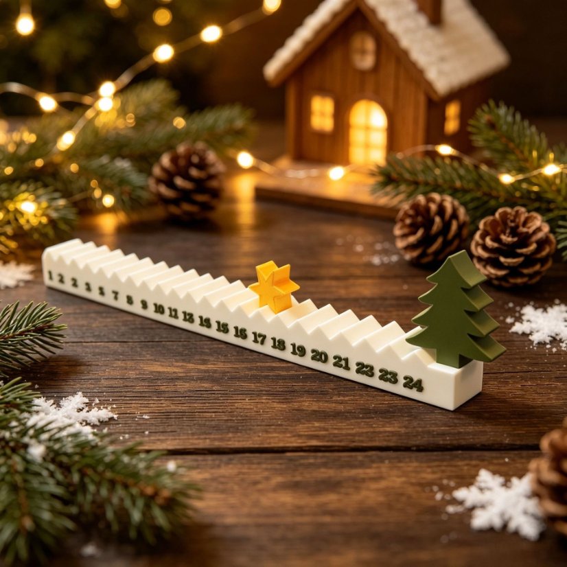 Plastic Craft Ornaments Advent calendar