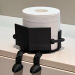 Tissue Holder Reading Newspaper Decorative Toilet Paper Holder