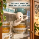 Plastic Craft Ornaments Halloween window decal; ghost passing through the window